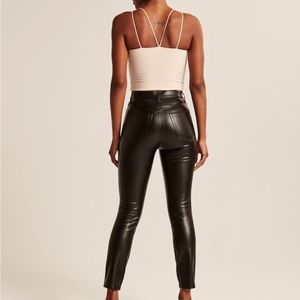 Abercrombie Curve Love vegan leather skinny pants